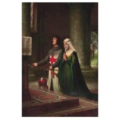 Artworks by Edmund Blair Leighton Printed on Canvas - Image 7