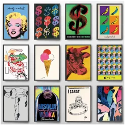 Andy Warhol’s Artworks Printed on Canvas