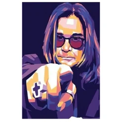 Artworks of Ozzy Osbourne Printed on Canvas - Image 2