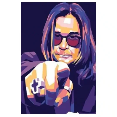 Artworks of Ozzy Osbourne Printed on Canvas - Image 2
