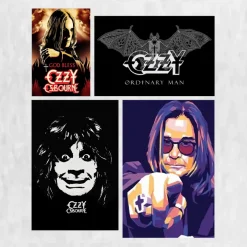 Artworks of Ozzy Osbourne Printed on Canvas
