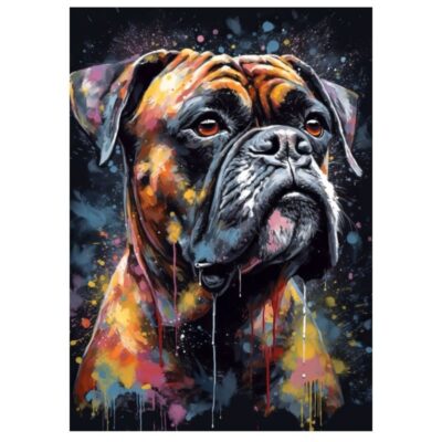 Paintings of Beautiful Dogs Printed on Canvas - Image 8