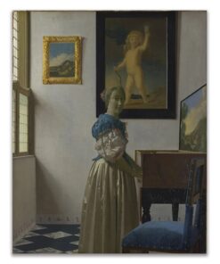 C Johannes Vermeer 1672 A Lady Standing at a Virginal