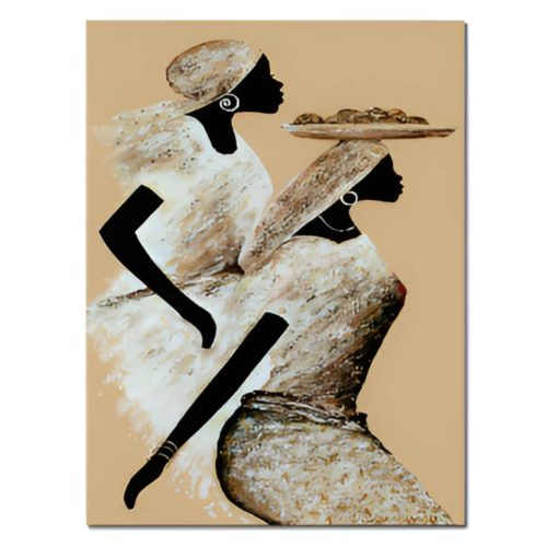 Painting of Black Women Printed on Canvas