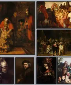 Paintings by Rembrandt Printed on Canvas