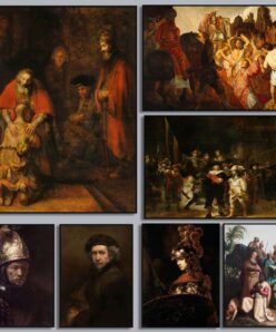 Paintings by Rembrandt Printed on Canvas