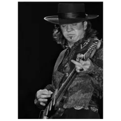 Stevie Ray Vaughan Wall Art Printed on Canvas - Image 3