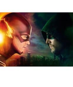 Artwork of Flash and Arrow 1