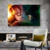 Artwork of Flash and Arrow Printed on Canvas