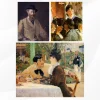 Édouard Manet Self-Portrait, the Waitress and At the Restaurant Printed on Canvas