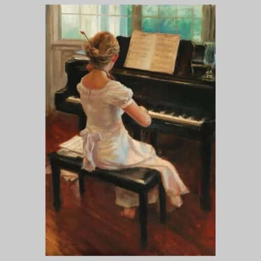 Young Woman in Front of the Piano 3a