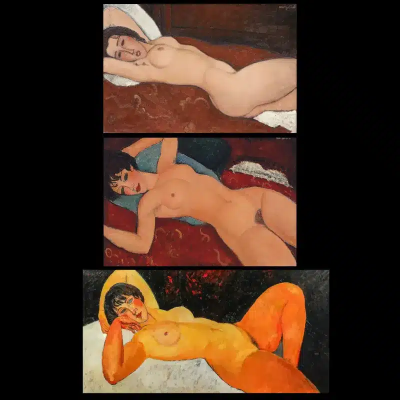 Amedeo Modigliani Nudes Paintings Printed on Canvas