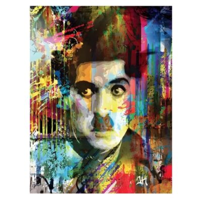 Graffiti Artwork of Celebrities Printed on Canvas - Image 2