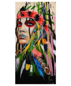Colorful Native American Woman 1