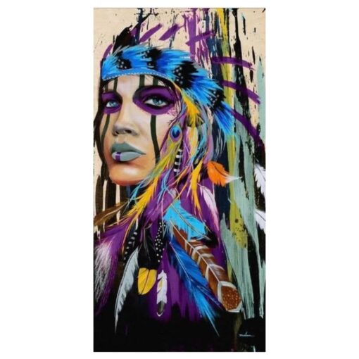 Colorful Native American Woman 2