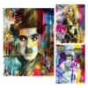 Graffiti Artwork of Celebrities Printed on Canvas