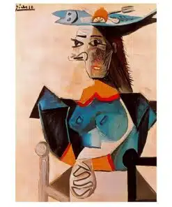 Seated Woman with Hat Fish by Picasso 1942