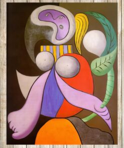 Woman with Flower by Pablo Picasso Printed on Canvas