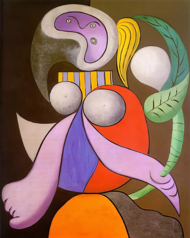 Woman with Flower by Pablo Picasso Printed on Canvas