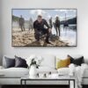 Characters from the TV Series Vikings Printed on Canvas