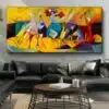 Colorful Abstract NFT Painting Printed on Canvas
