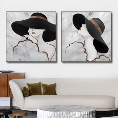 Woman with Fancy Hat