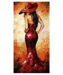 Elegant Woman in Red Dress 3