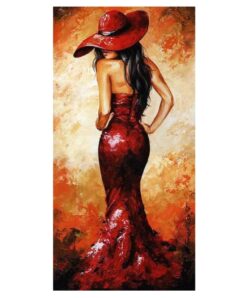 Elegant Woman in Red Dress 3