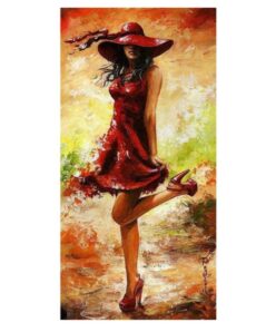 Elegant Woman in Red Dress 6