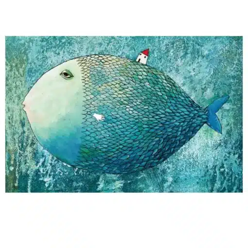 Large Fish Carrying a House 1