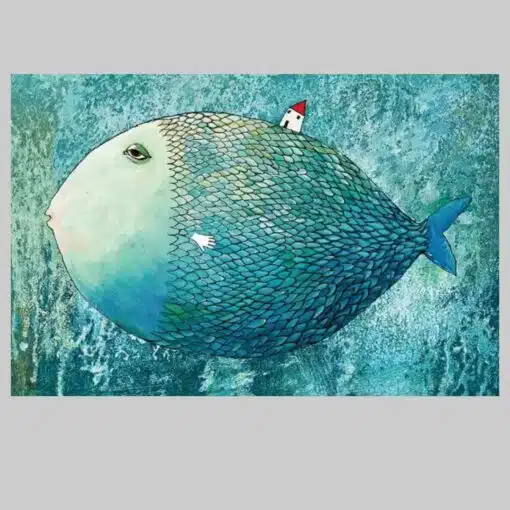 Large Fish Carrying a House 2