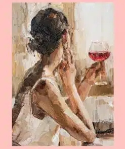 Woman Holding a Glass of Red Wine 2