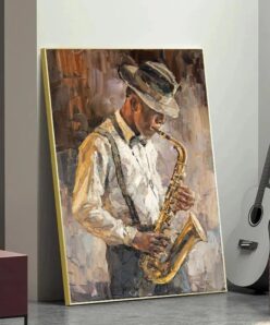 A saxophone player