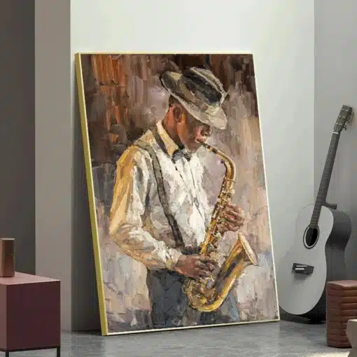 A saxophone player