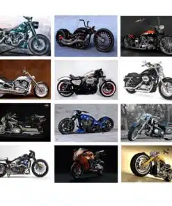 Pictures of Cool Motorcycles Printed on Canvas