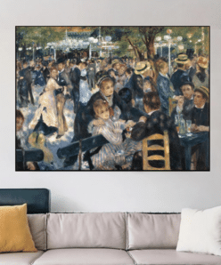 Dance at Le Moulin de la Galette by Pierre Auguste Renoir Printed on Canvas