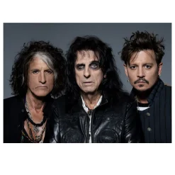 The Hollywood Vampires, Joe Perry, Alice Cooper & Johnny Depp