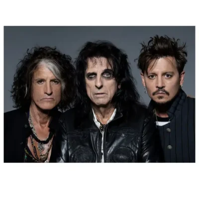 The Hollywood Vampires, Joe Perry, Alice Cooper & Johnny Depp