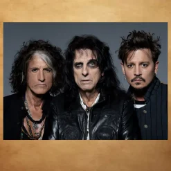 The Hollywood Vampires, Joe Perry, Alice Cooper & Johnny Depp