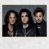 The Hollywood Vampires Printed on Canvas