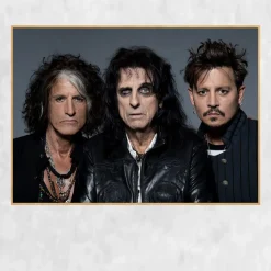 The Hollywood Vampires Printed on Canvas