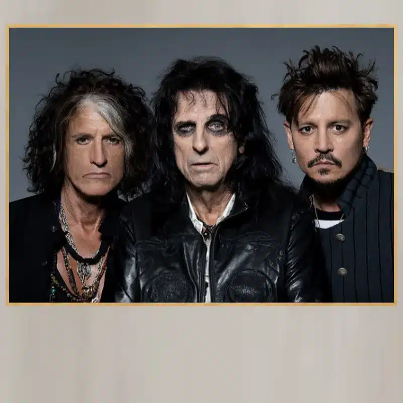 The Hollywood Vampires Printed on Canvas