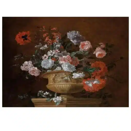 Flowers in Vase by Jan Frans van Dael Printed on Canvas • CanvasPaintArt