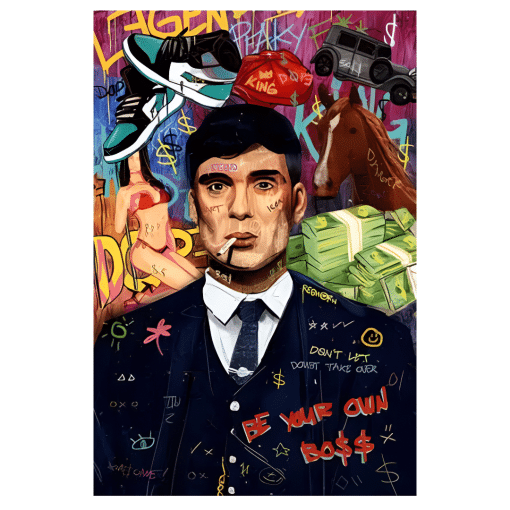 Tommy Shelby Be Your Own Boss Printed on Canvas - Image 2