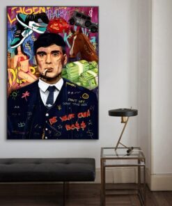 Tommy Shelby Be Your Own Boss Printed on Canvas