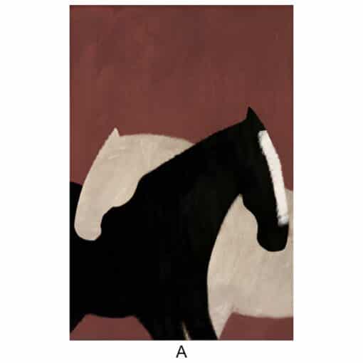 Abstract Horses Artwork A