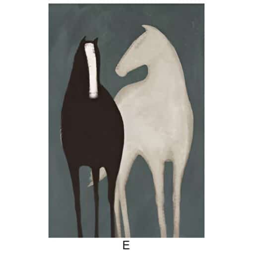 Abstract Horses Artwork E