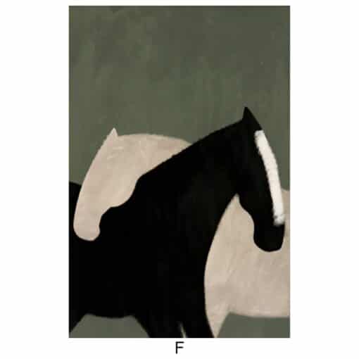 Abstract Horses Artwork F