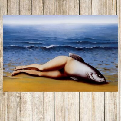 Collective Invention by René Magritte Printed on Canvas - Image 3