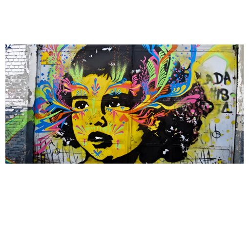 Girl Face Pop Art Graffiti 1
